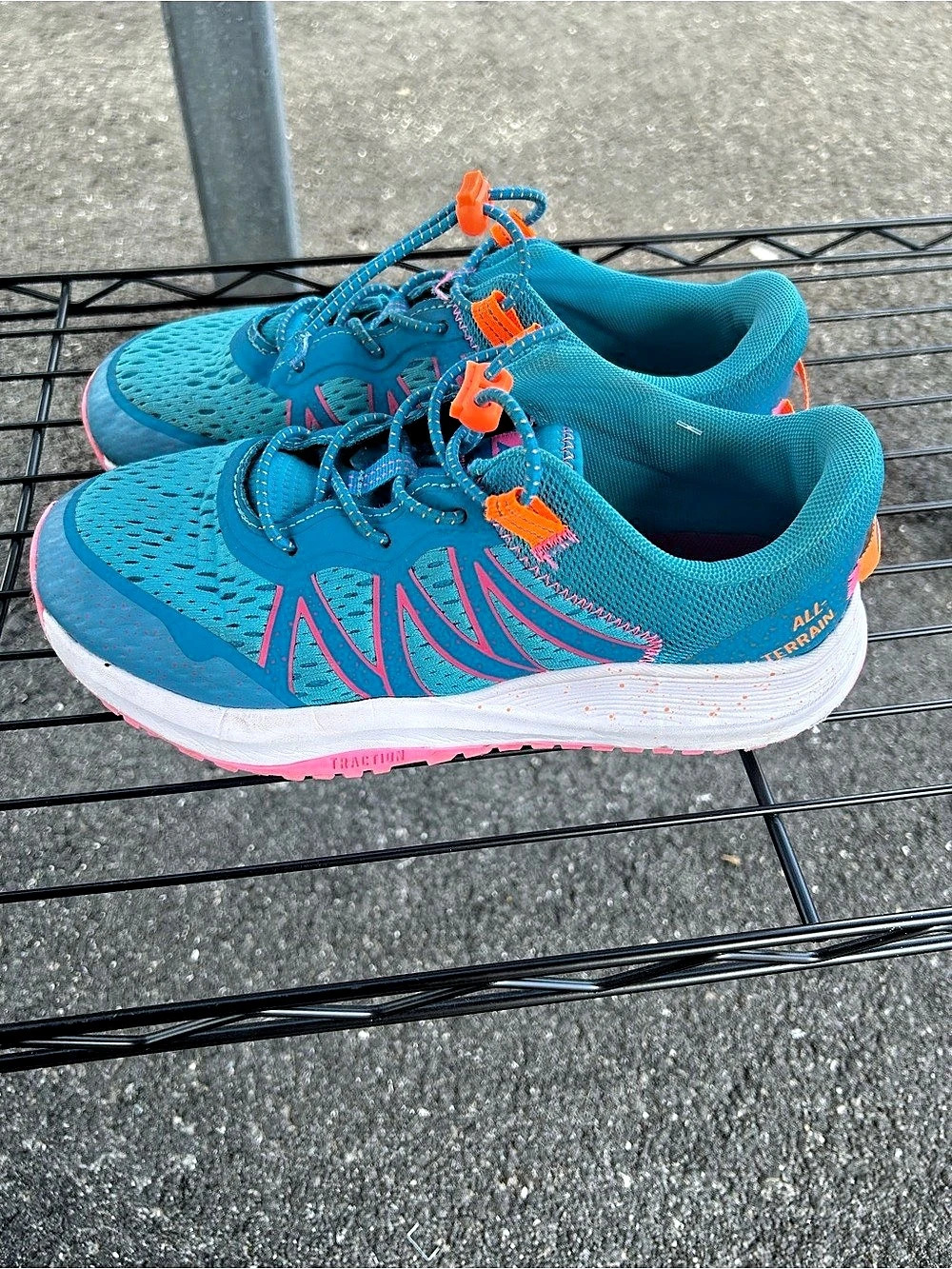 ASICS Gel-Contend Athletic Shoes Blue & Pink